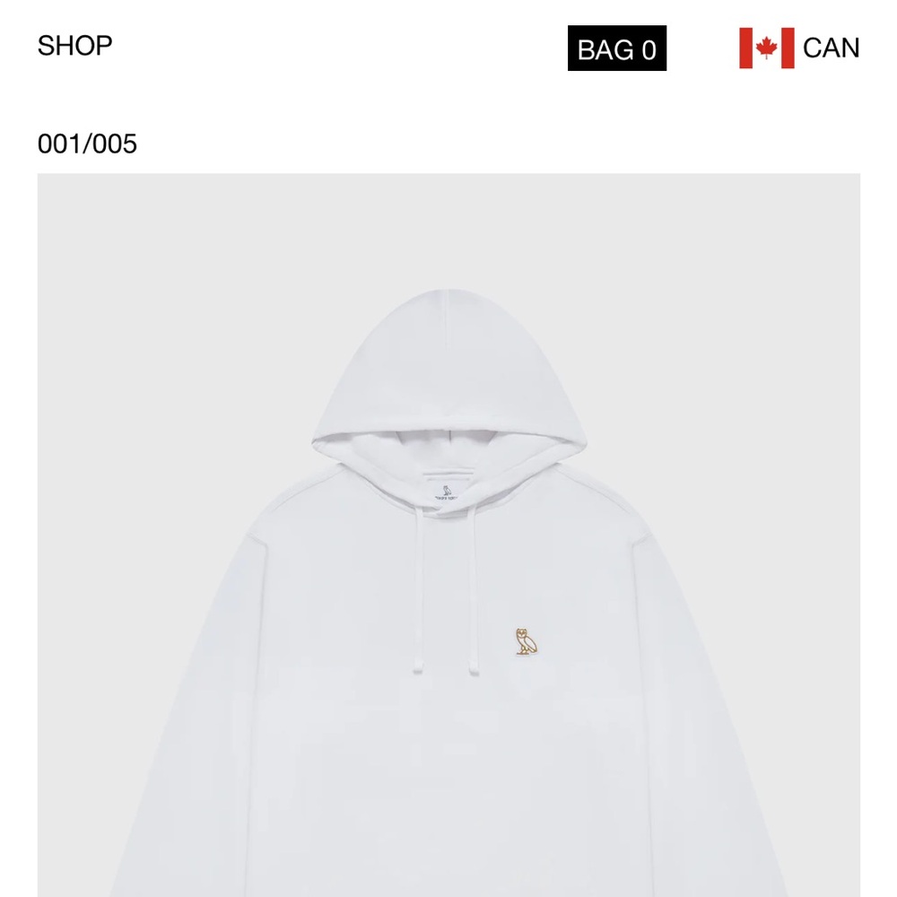 NWT OVO Women’s Hoodie with Gold Owl Logo